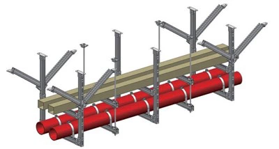 Földrengésálló épület támogatja